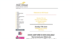 Desktop Screenshot of hillhouseequestrian.com