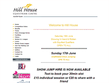 Tablet Screenshot of hillhouseequestrian.com